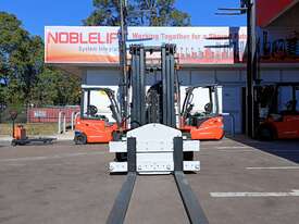 5T 4 Wheel Counterbalance Electric Forklift with Rotator Attachment - picture0' - Click to enlarge