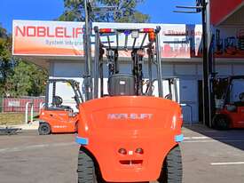 5T 4 Wheel Counterbalance Electric Forklift with Rotator Attachment - picture2' - Click to enlarge