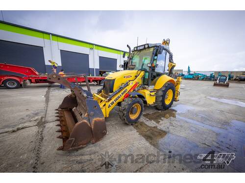caption NEW HOLLAND B110B BACKHOE