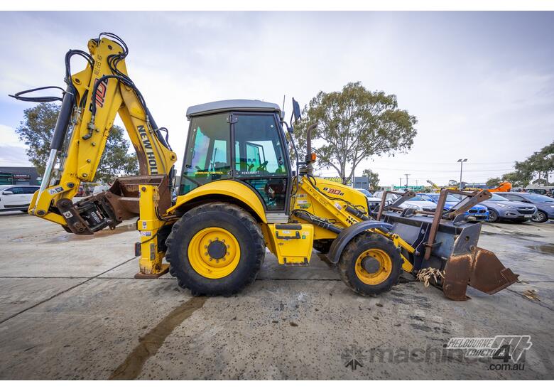 caption NEW HOLLAND B110B BACKHOE
