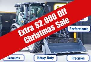 Trident Plus Synchromesh Model 60HP 4WD A/C Cabin Tractor with 4-in-1 Bucket (3,900kg Gross Weight)