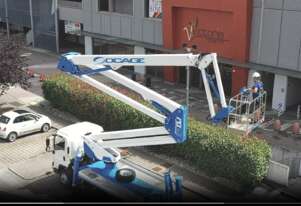 ALTEQUIP - Socage 32DJ Truck Mounted Boom Lift & Hydraulic Jib - 32m Height 18m Reach