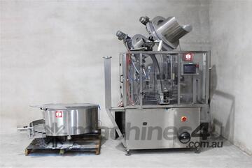 All-in-One Automatic Liquid Filler, Pluger & Capper with Bottle Unscrambler Feeder