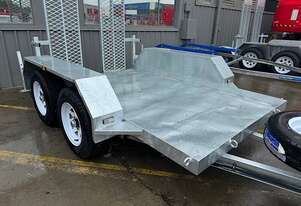 QLD ACCESS - Heavy Duty 3.2t Galvanised Plant Trailer / Scissor Lift Trailer - Ultra Low deck height