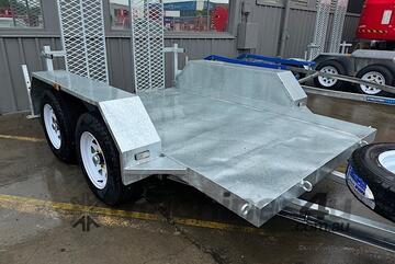 QLD ACCESS - Heavy Duty 3.2t Galvanised Plant Trailer / Scissor Lift Trailer - Ultra Low deck height