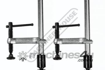 Weld Clamps with Locking Nuts (2 Piece Pack) SC-80 80mm Throat Depth Suits 16mm Welding Tables Hole