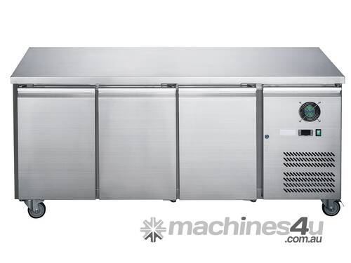 FED-X Stainless Steel Three Door Bench Freezer - XUB7F18S3V