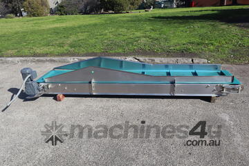 Stainless Steel Elevator Incline Conveyor - 3.1m Long