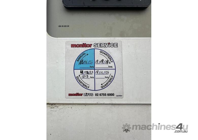 caption 2022 Monitor 2095 Spider Lift