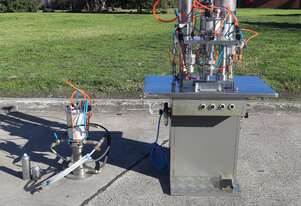 Automatic Can Liquid Gas Filler Filling Crimping Line - QG-ZB