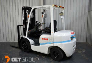 TCM 3 Tonne Diesel Forklift 799 LOW HOURS Immaculate Condition and Operation Solid Tyres