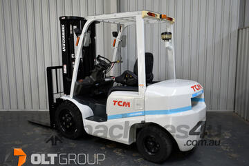 TCM 3 Tonne Diesel Forklift 799 LOW HOURS Immaculate Condition and Operation Solid Tyres
