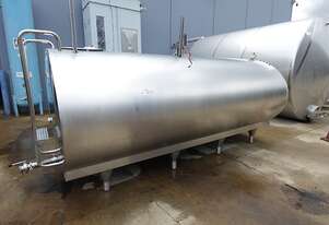Tank, Stainless Steel Horizontal Jacketed Mixing Tank, 7920Lt, 2020mm Dia x 3960mm L