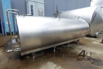 Tank, Stainless Steel Horizontal Jacketed Mixing Tank, 7920Lt, 2020mm Dia x 3960mm L
