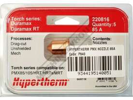 Hypertherm 85A Nozzle 220816 Suits Powermax 65/85/105 (Pack of 5) - picture1' - Click to enlarge