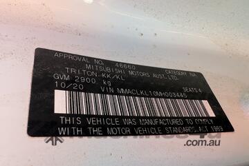 2020 Mitsubishi Triton GLX+ Diesel (EX CORPORATE)