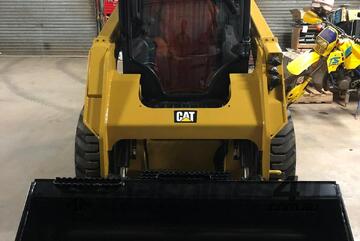 CAT 236D Skid Steer Package with Trailer Forks and Ramps Ready to Work