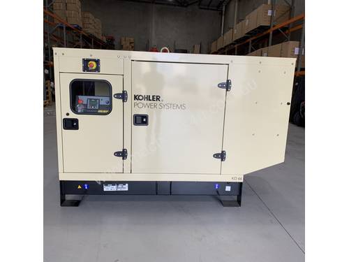 Kohler KD66IV 66kVA  John Deere Diesel Generator Enclosed Cabinet |3 PHASE|