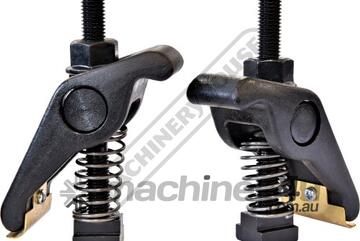 Forged Adjustable Clamp M12 x 107mmStud, Suits 14mm Table Slot Set of 2