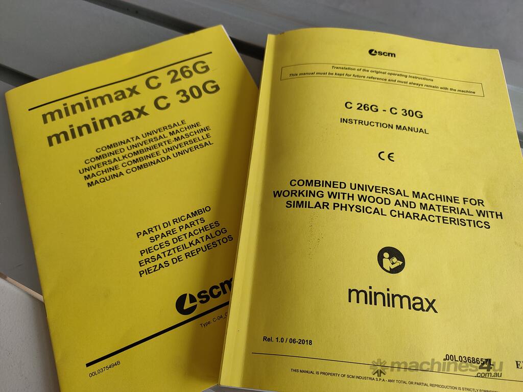 New minimax C26 GENIUS Planer/Thicknessers in EASTERN CREEK, NSW