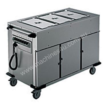 Rieber NORM-III-3 - Bain Marie Top 3 x Heated Cabinets Mobile Food Transport Trolley