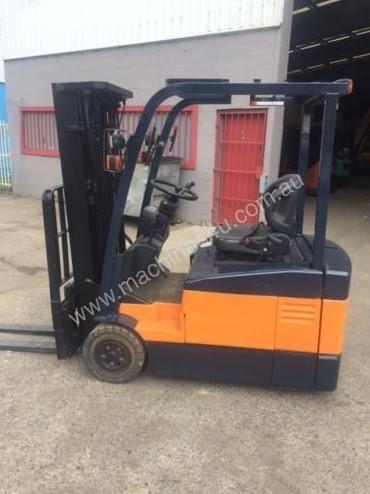 caption Used electric Toyota 7FBE18 forklift