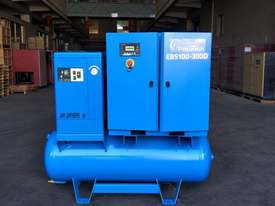 FOCUS INDUSTRIAL 40 CFM/10hp Rotary Screw Compressor w/ Integrated Air Receiver Tank.  - picture0' - Click to enlarge