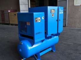 FOCUS INDUSTRIAL 40 CFM/10hp Rotary Screw Compressor w/ Integrated Air Receiver Tank.  - picture1' - Click to enlarge
