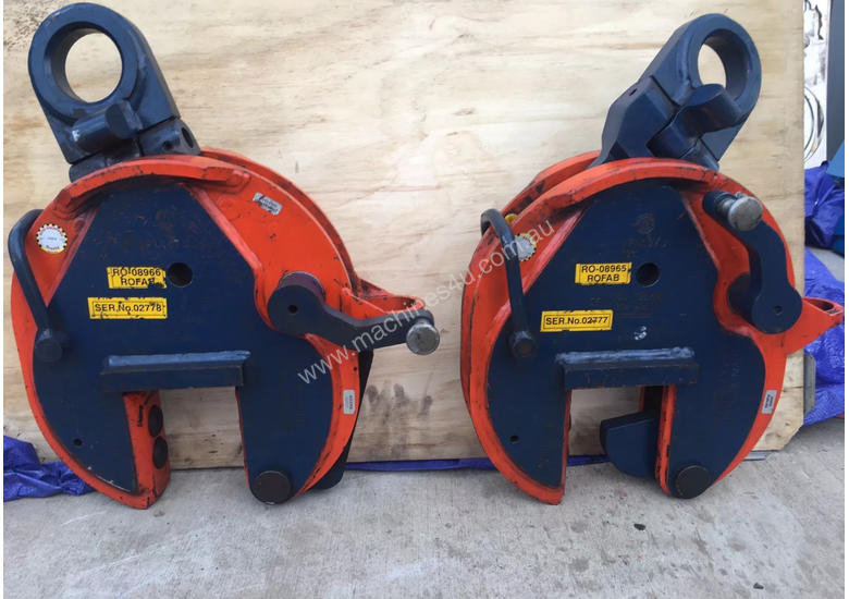 caption CROSBY IP10 12TON VERTICLE LIFTING CLAMPS x2 (sale includes 2 clamps!)