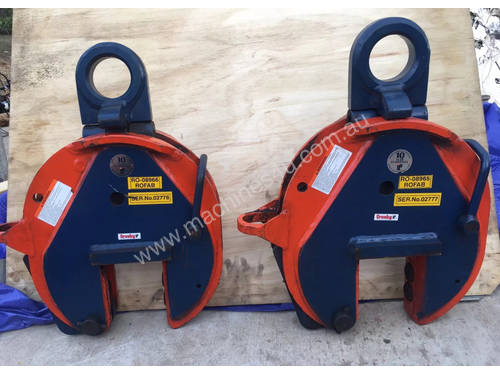 CROSBY IP10 12TON VERTICLE LIFTING CLAMPS x2 (sale includes 2 clamps!)