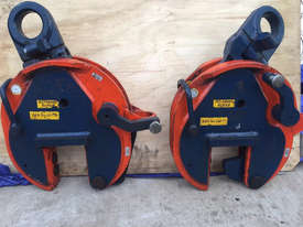 CROSBY IP10 12TON VERTICLE LIFTING CLAMPS x2 (sale includes 2 clamps!) - picture0' - Click to enlarge