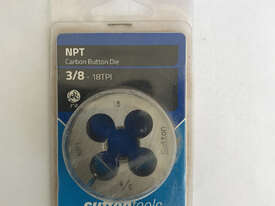 Sutton Tools Button Die 3/8 NPT - 18TPI Metal Thread Cutting - picture2' - Click to enlarge