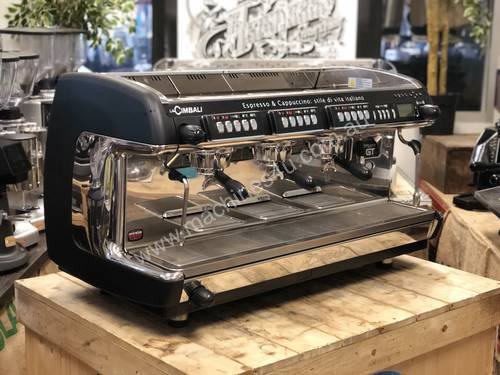 LA CIMBALI M39 GT 3 GROUP BLACK AND STAINLESS ESPRESSO COFFEE MACHINE