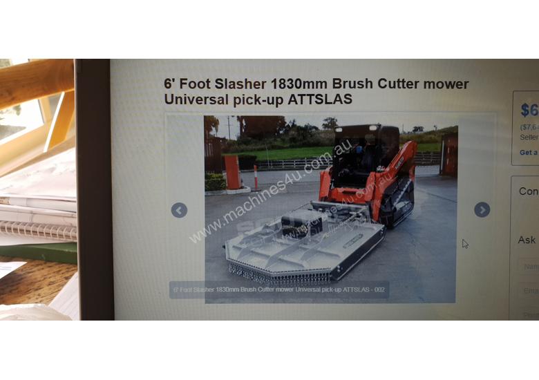 Used 2017 Grassmaster Souther tools and equipment 6 FOOT Skid Steer