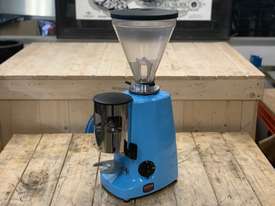 MAZZER SUPER JOLLY AUTOMATIC CUSTOM SKY BLUE ESPRESSO COFFEE GRINDER - picture0' - Click to enlarge