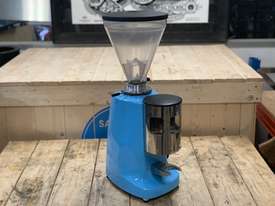 MAZZER SUPER JOLLY AUTOMATIC CUSTOM SKY BLUE ESPRESSO COFFEE GRINDER - picture0' - Click to enlarge