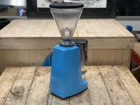 MAZZER SUPER JOLLY AUTOMATIC CUSTOM SKY BLUE ESPRESSO COFFEE GRINDER - picture2' - Click to enlarge