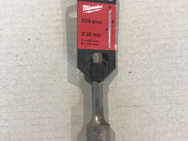 Milwaukee 22mm x 250mm SDS-plus Masonry Concrete Drill Bit 4932-3739-11 - picture1' - Click to enlarge