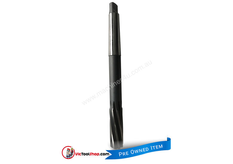caption Sutton Tools High-Speed Steel Cobalt 1 inch #3 Morse Taper Shank M/C Reamer
