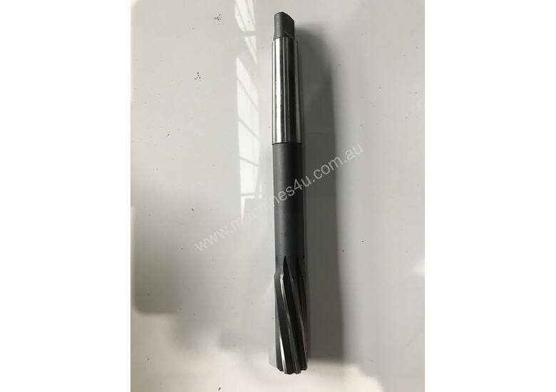 caption Sutton Tools High-Speed Steel Cobalt 1 inch #3 Morse Taper Shank M/C Reamer