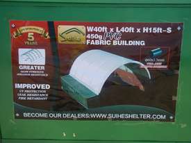 Double Trussed Container Shelter PVC fabric - picture0' - Click to enlarge