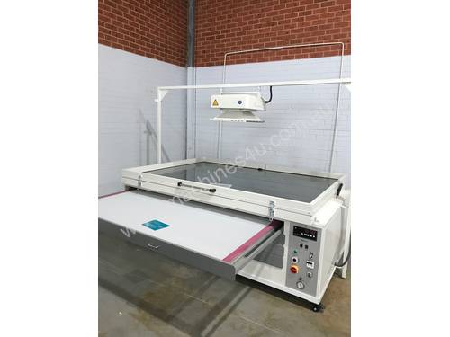 Screen print vacuum exposure unit - printer - washout booth - Decorative Glass Technology