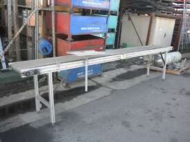 Motorised Rubber Belt Conveyor ALUMINIUM TSLOT FRAME 4m long 425mm wide - picture0' - Click to enlarge