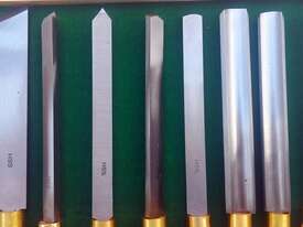 8Pce Beginner HSS Woodturning Chisel Set by Oltre - picture0' - Click to enlarge