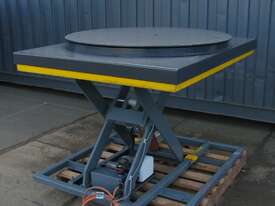 1000kg Scissor Lift Table with Turntable - 1200mm Diameter - picture0' - Click to enlarge
