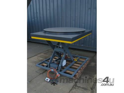 1000kg Scissor Lift Table with Turntable - 1200mm Diameter