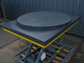 1000kg Scissor Lift Table with Turntable - 1200mm Diameter - picture0' - Click to enlarge