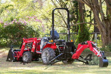 Mahindra Max28 HST with Front End Loader : Power and Precision for Your Property Maintenance Needs
