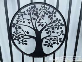 Unused Greatbear 4.2m Bi-Parting Iron Gate (Tree Design) - picture2' - Click to enlarge