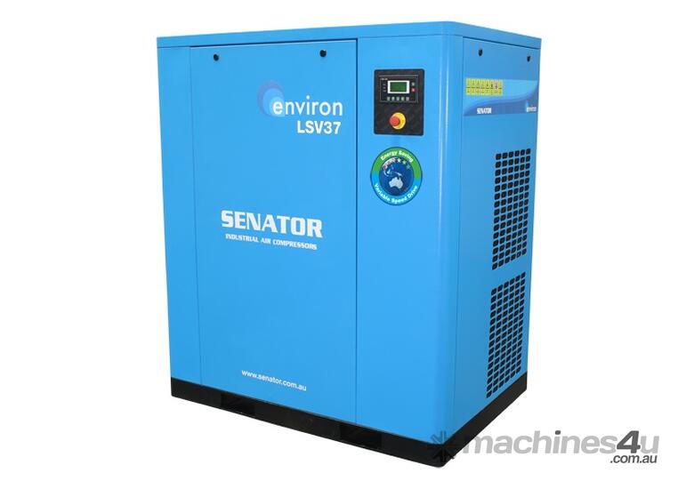 caption CVA Compressors - New Senator Rotary Screw VSD Air Compressor LSV37 - 37kw - 79-225cfm